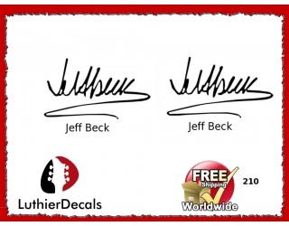 Guitar Players Jeff Beck Signature Guitar Decal 210